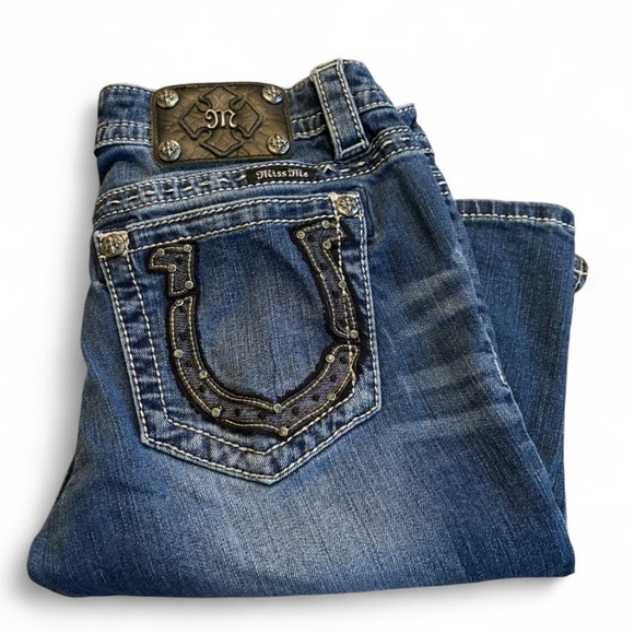 Miss Me Pants - Miss Me Women's Blue Jeans Bermuda Shorts Sz 29